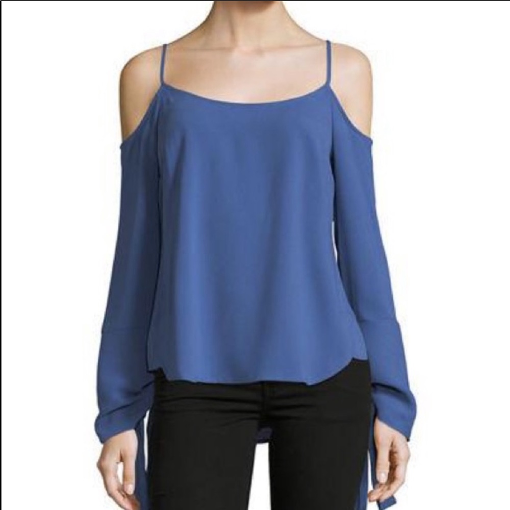 BCBGMaxAzria cold shoulder top